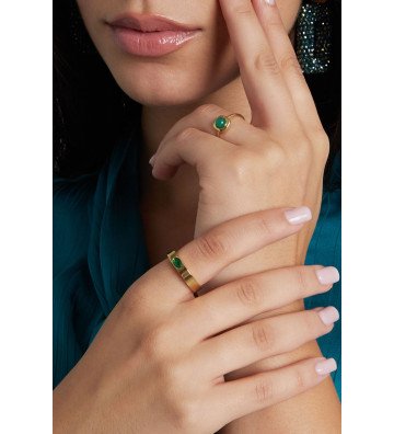 Ring basic with stone