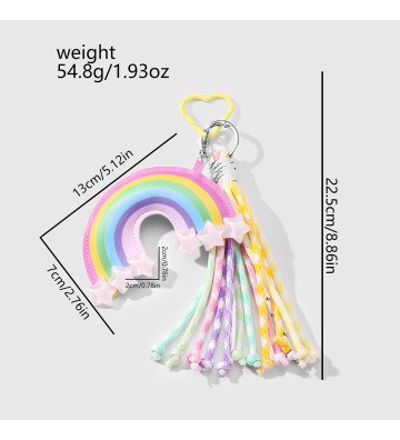 Δερμάτινο charm Ουράνιο Τόξο