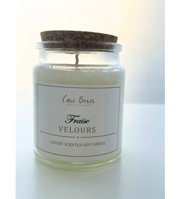 Soy candle Fraise Velours in a jar Valentine Edition 150ml