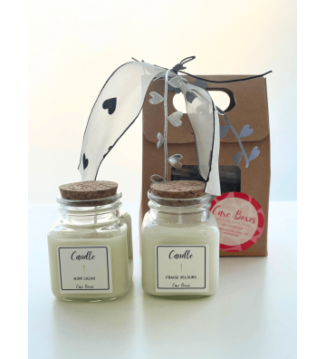 Soy candle Cacao Noir in a jar Valentine Edition 90ml