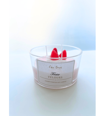 Κερί Σόγιας σε βάζο 150ml με άρωμα με νότες φράουλας για μία όμορφη ατμόσφαιρα στο χώρο σας!