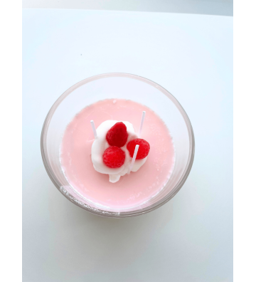 Soy candle Fraise Velours Design Valentine Edition