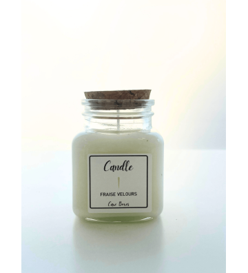 Soy candle Fraise Velours in a jar Valentine Edition 90ml